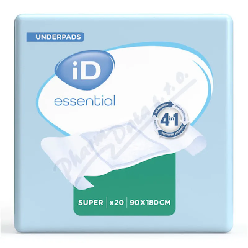 iD Essential Underpads Super 90x180cm 20ks