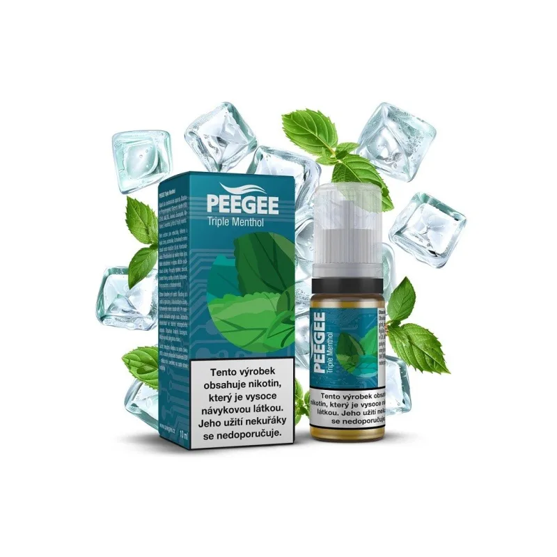 PEEGEE - Trojitý mentol - 12mg  E-liquid