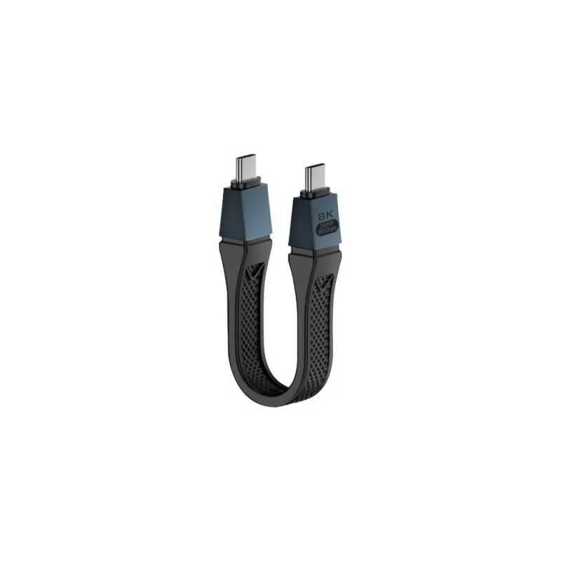 240W 8K 80Gbps USB-C  - USB-C  Thunderbolt 5 krátký datový kabel 13cm