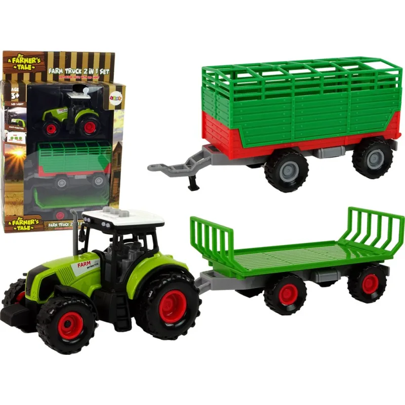 Traktor se dvěma přívěsy se zvukem