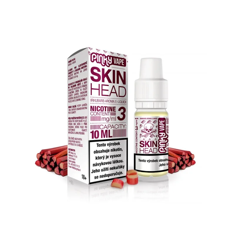 Pinky Vape - E-liquid - 10ml - 0mg - Skin Head (Rebarbora)