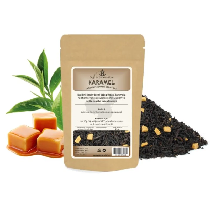 Černý aromatizovaný čaj Karamelový Black