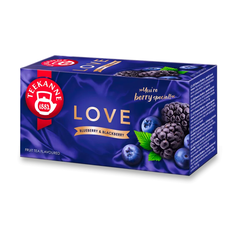 Teekanne Love - fruit tea - blueberry and blackberry