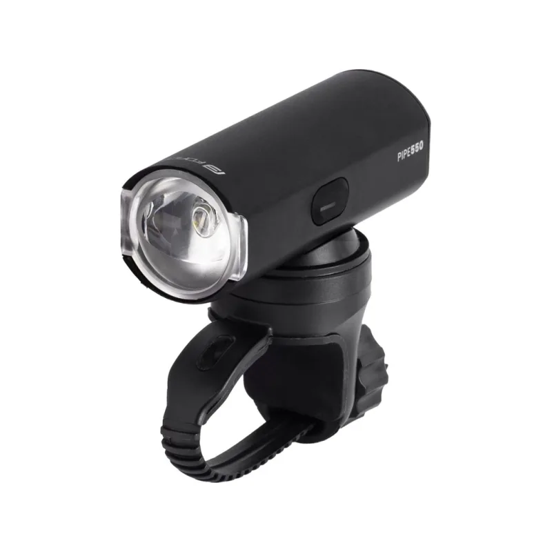 světlo přední FORCE PIPE 550LM USB, černé
