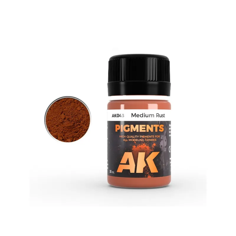 AK Interactive AK043 MEDIUM RUST PIGMENT (35ml)
