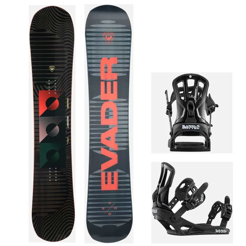 Rossignol EVADER / BATTLE B&W M/L pánský all mountain snowboard s vázáním