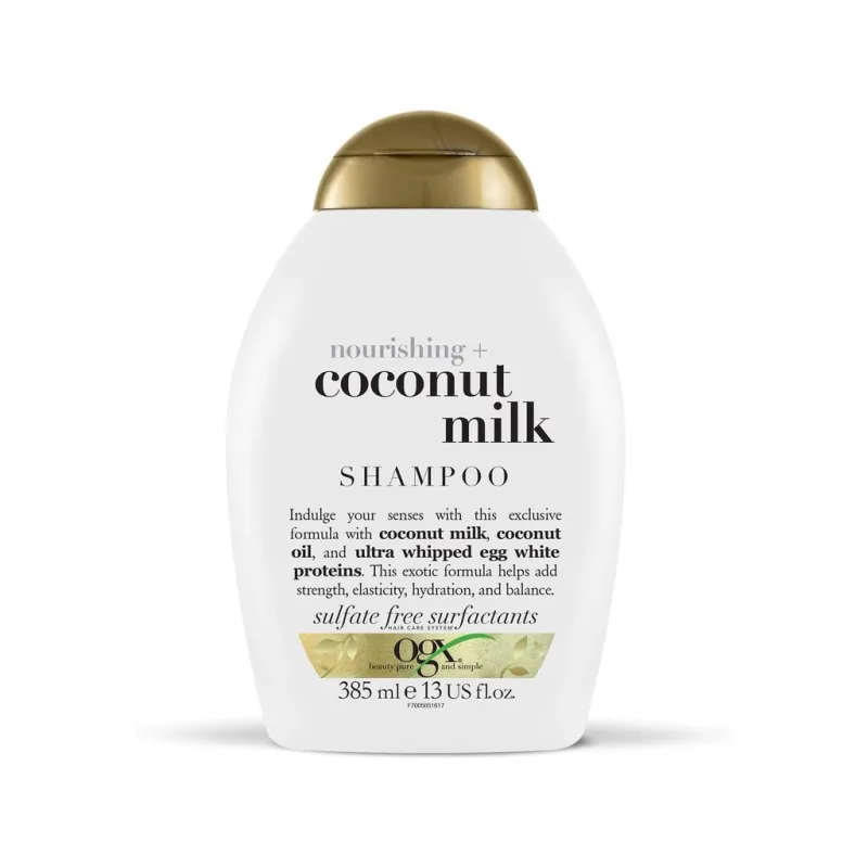 OGX Coconut Milk Hydratační šampon s kokosovým olejem 385 ml