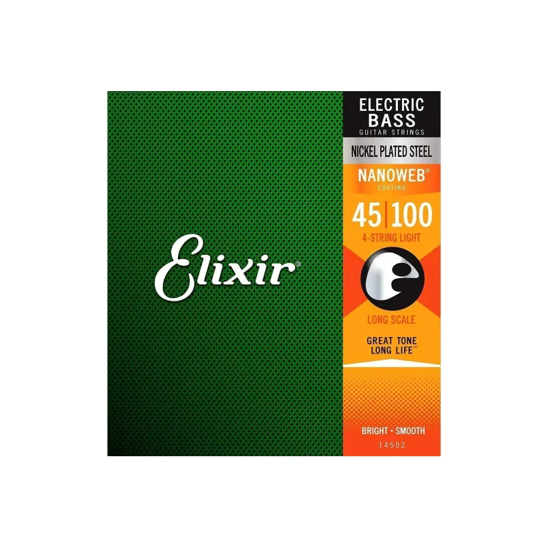 Elixir Bass Long Scale Nanoweb 14052 Light