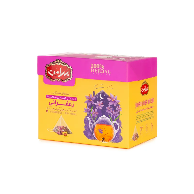 Bahraman Saffron Herbal Infusion — Rose &amp;amp; Cardamom