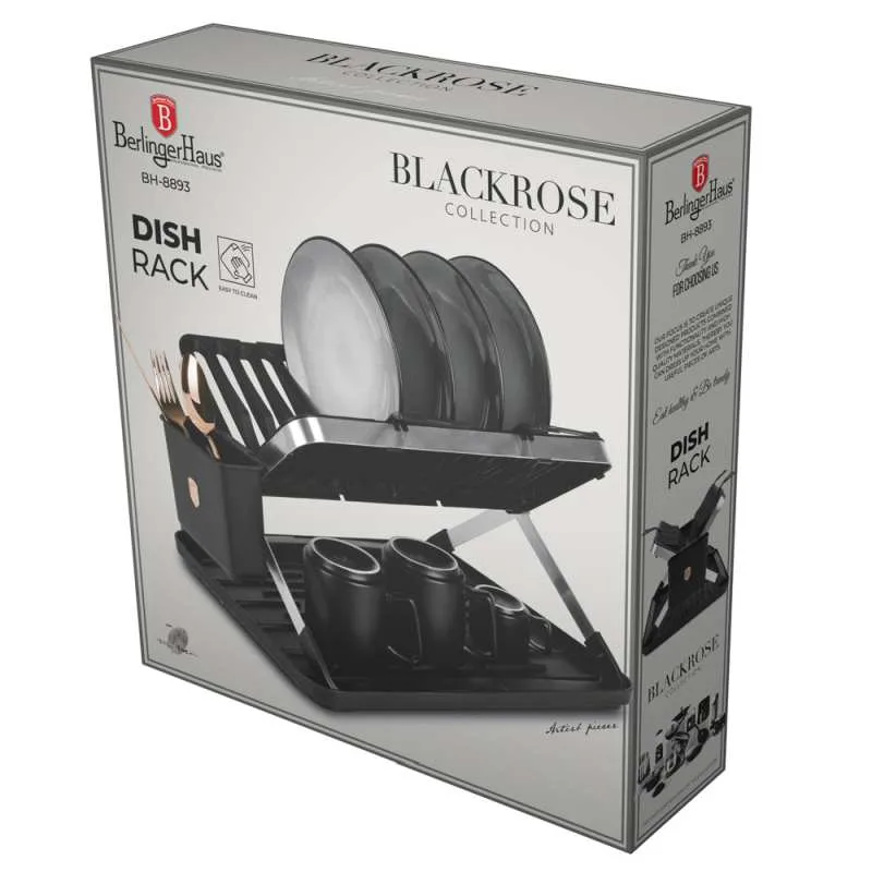 BERLINGERHAUS Black Rose Collection Dish Drainer