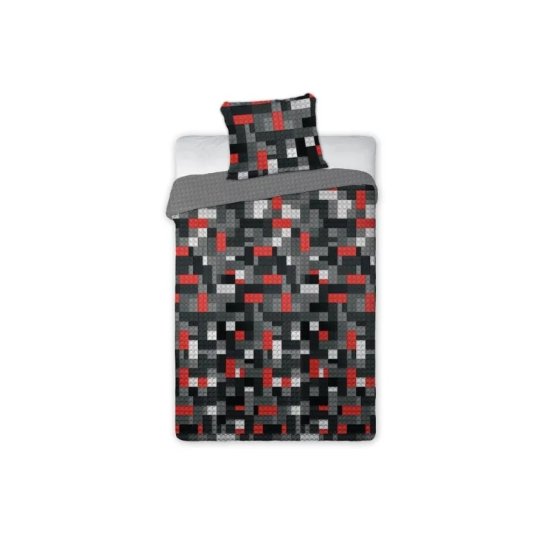 Posteľné obliečky Lego kocky grey