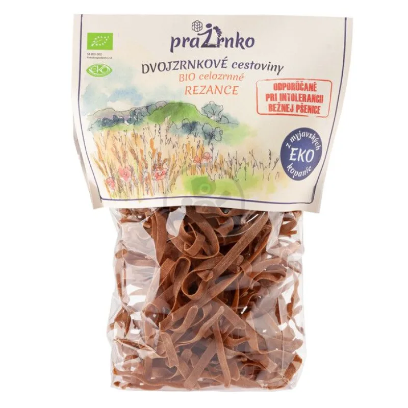 Dvouzrnkové těstoviny nudle celozrnné BIO 250g Prazrnko