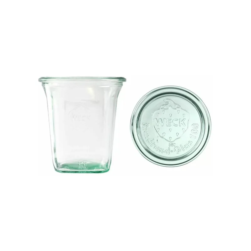 Zavařovací sklenice WECK Quadro 545 ml s víčkem, set 6 ks, WE-747-100P