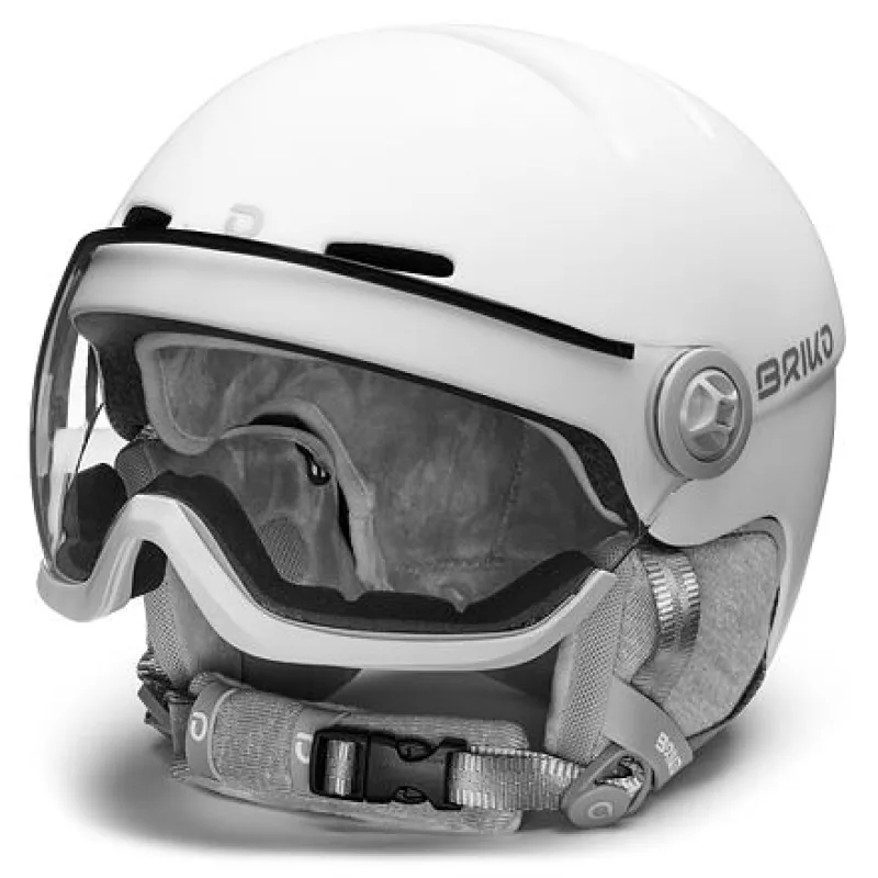 Briko BLENDA VISOR PHOTO-MATT WHITE-helma