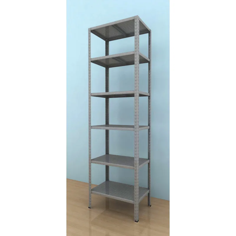 Kovový regál Drumy 2400x900x400/6, 130 kg/pol., pozink