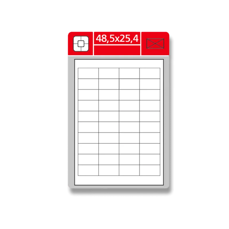 Coveris - samolepicí etikety - 48,5×25,4 mm, 4000 etiket