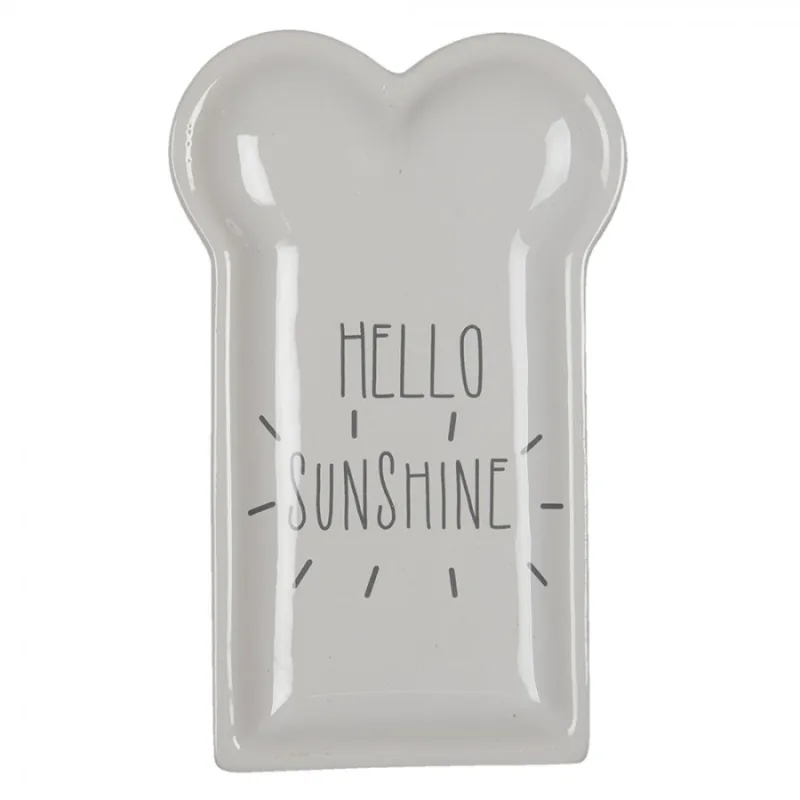 Keramický talířek Hello Sunshine – 10x17x2 cm