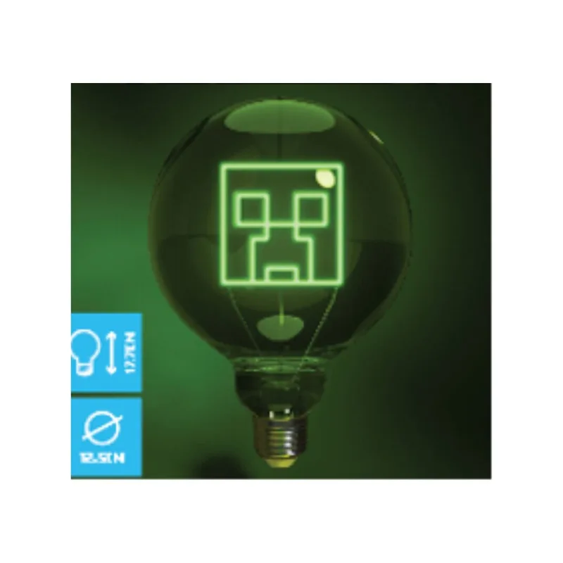 Minecraft Creeper LED neónová žiarovka