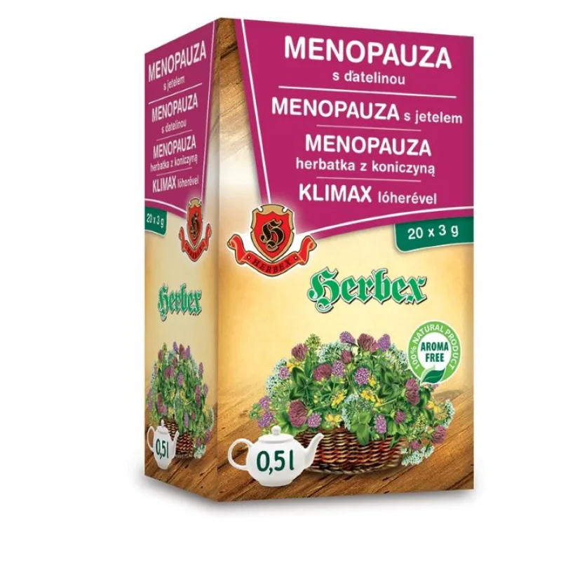 HERBEX Menopauza s ďatelinou 20 x 3g