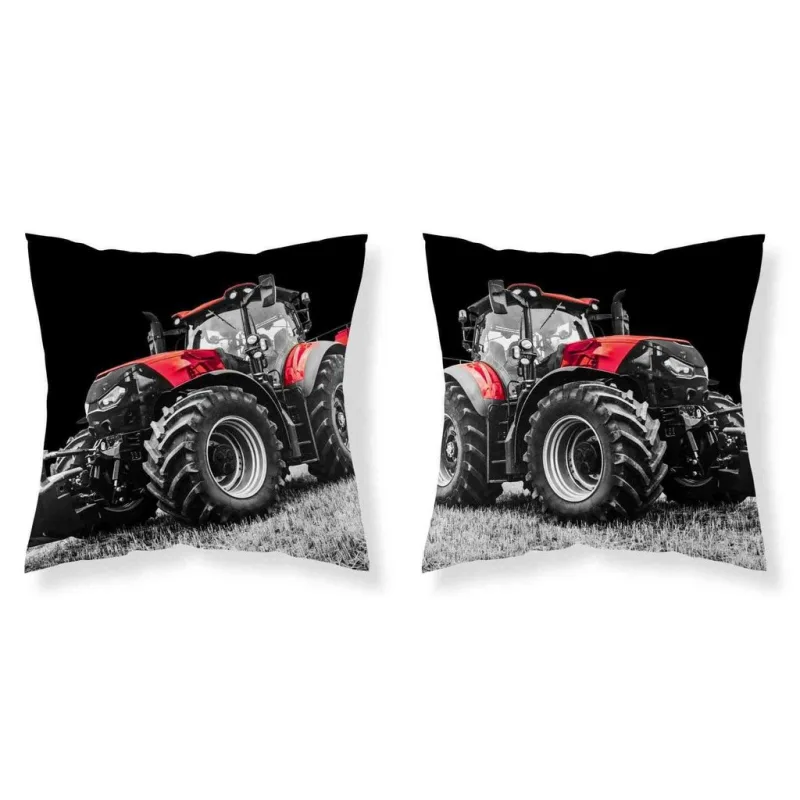 DETEXPOL Povlak na polštářek Traktor red micro Polyester, 40/40 cm