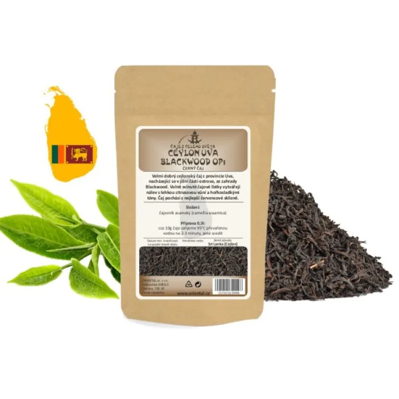 Černý čaj Ceylon Uva Blackwood OP1
