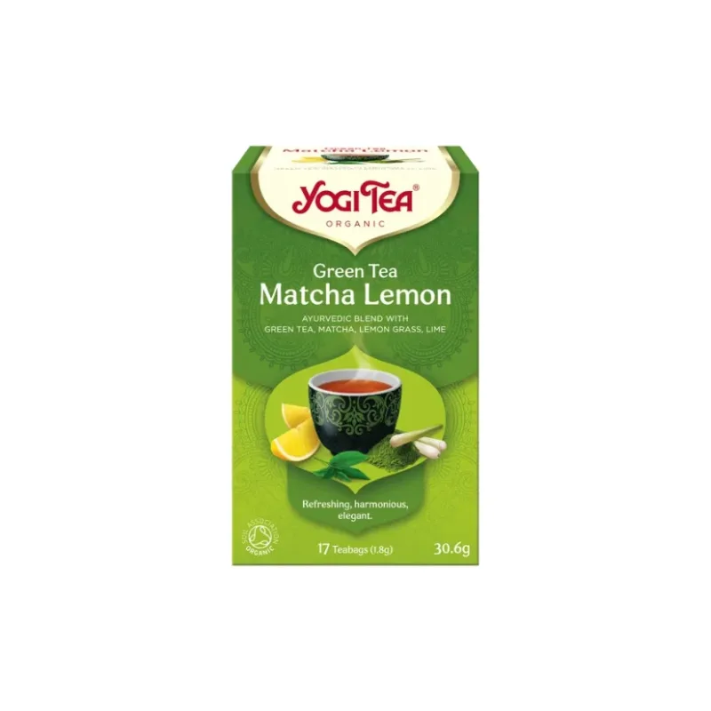 Ajurvédsky čaj Matcha s citrónom Bio