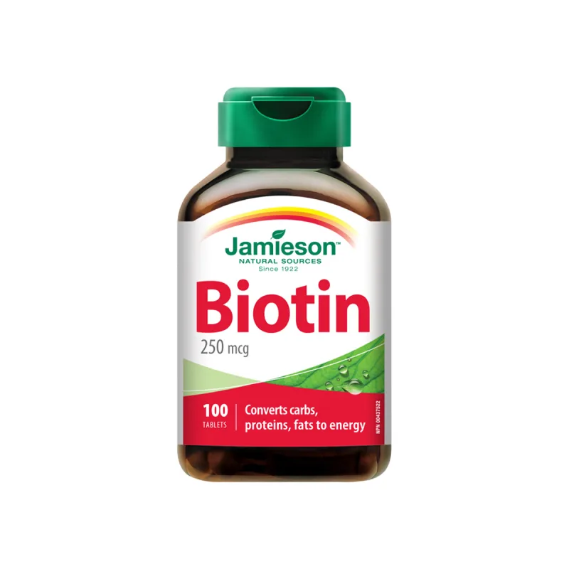 JAMIESON Biotín 250 µg 100 tabliet