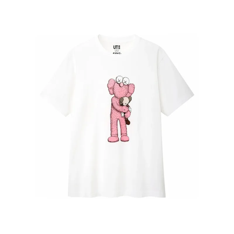 KAWS x Uniqlo Pink BFF Tee (Asia Sizing) White
