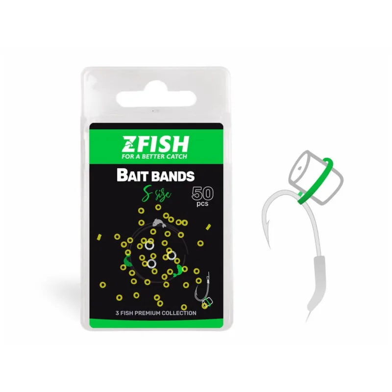 ZFISH Nástrahový Kroužek Micro Bait Bands 50ks