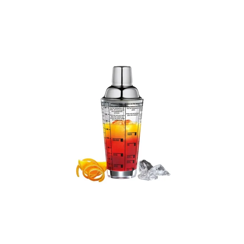 Shaker na koktejly 0,4l, skleněný - CILIO Solingen  Barmanský shaker 0,4l, sklo/nerez - CILIO Solingen
