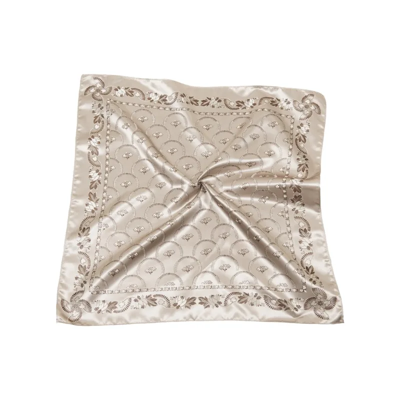 Šátek Ondrin VSh 76x76 KOPEČKY cappuccino