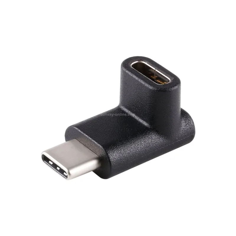 USB-C samec/samice zalomený konektor