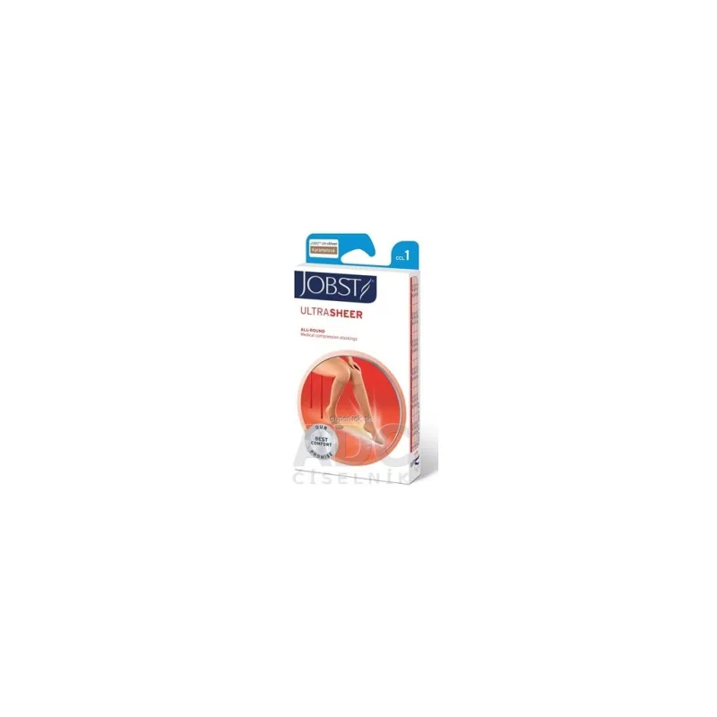 JOBST ULTRA SHEER kompresívne lýtkové pančuchy I.KT, kratšia d., s otvorenou špičkou, karamelové, veľ. III., 1x1 pár
