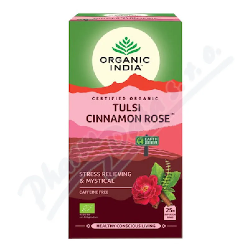Organic India Tulsi Cinamon Rose BIO 25x1.8g