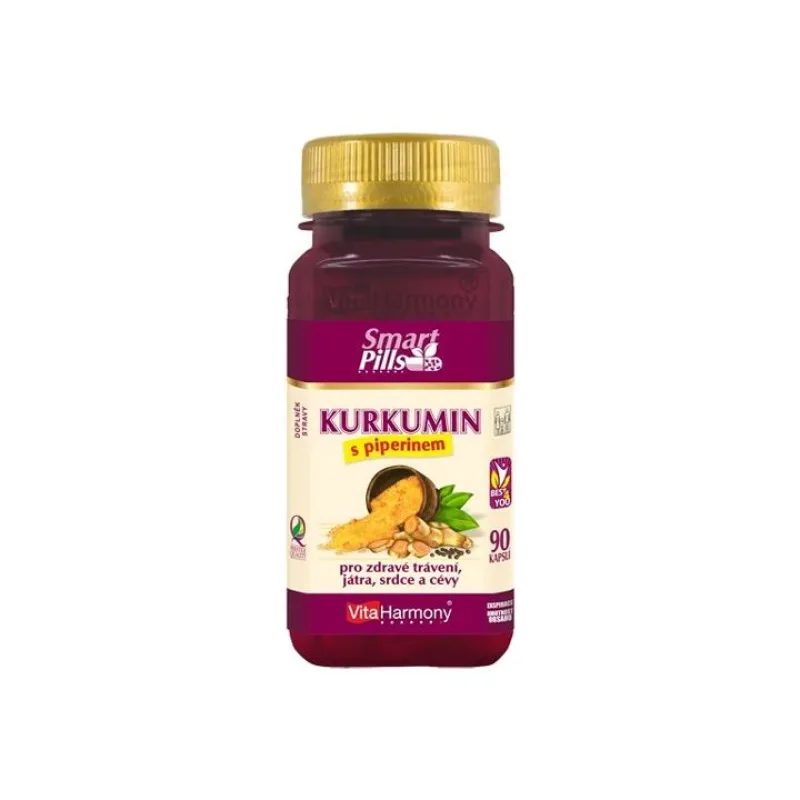 VitaHarmony Kurkumin s piperinem 90 kapslí
