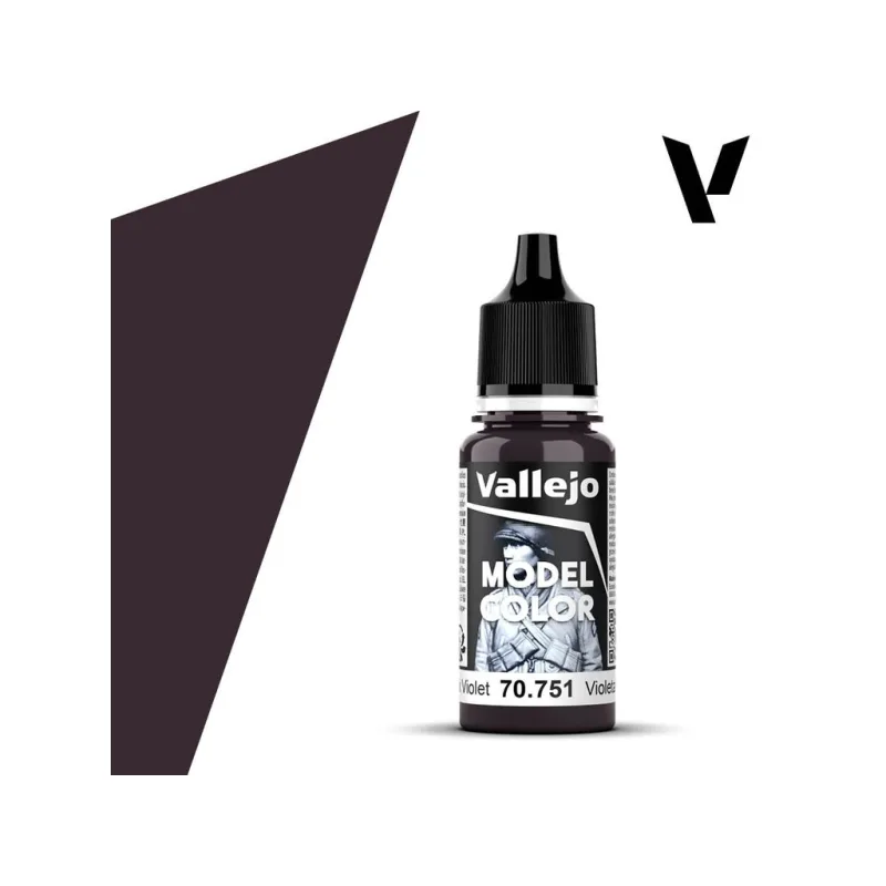 Barva Vallejo Model Color 70751 Black Violet
