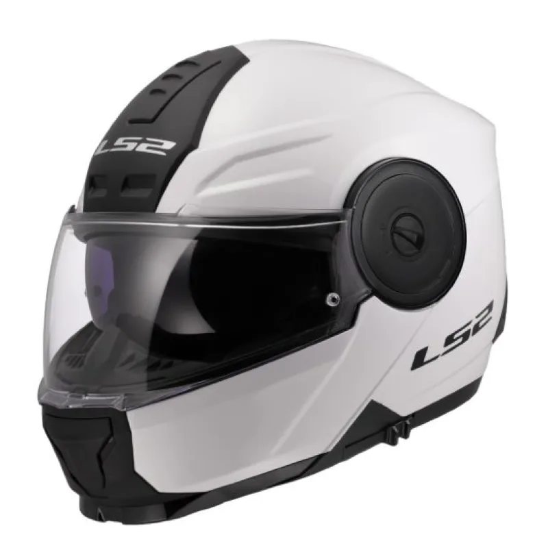Vyklápěcí přilba na motorku LS2 FF902 Scope II Solid bílá