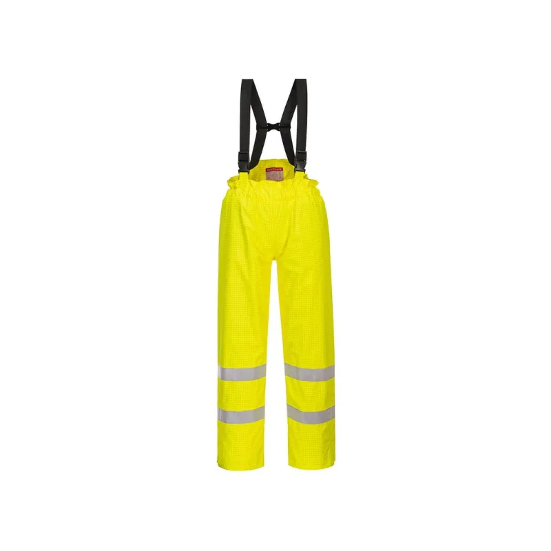 Zateplené kalhoty Bizflame Rain Hi-Vis Antistatic FR
