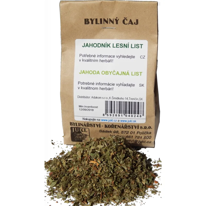 JUKL List jahodníka lesného 50 g