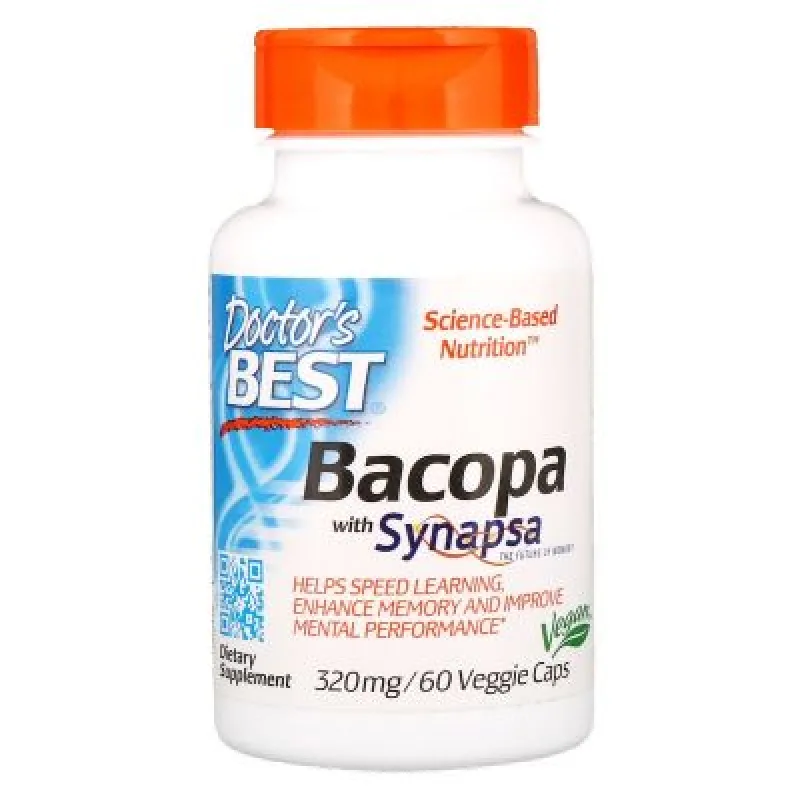 Bacopa Monnieri Synapsa, 320 mg, 60 veg.kapslí