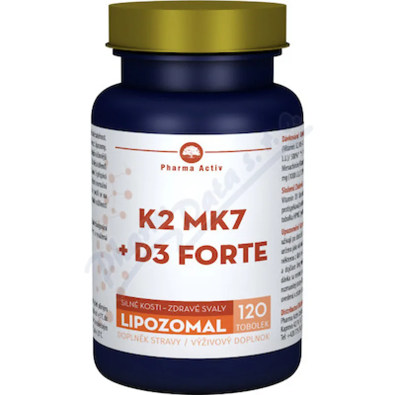Lipozomal K2 MK7 + D3 forte tob.120