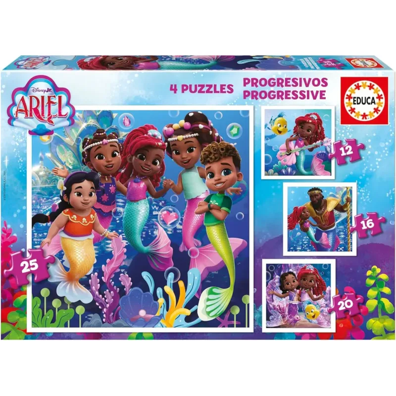 Puzzle 4v1 Disney Ariel