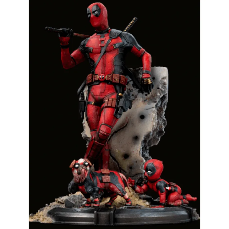Soška Marvel - Deadpool (Iron Studios)