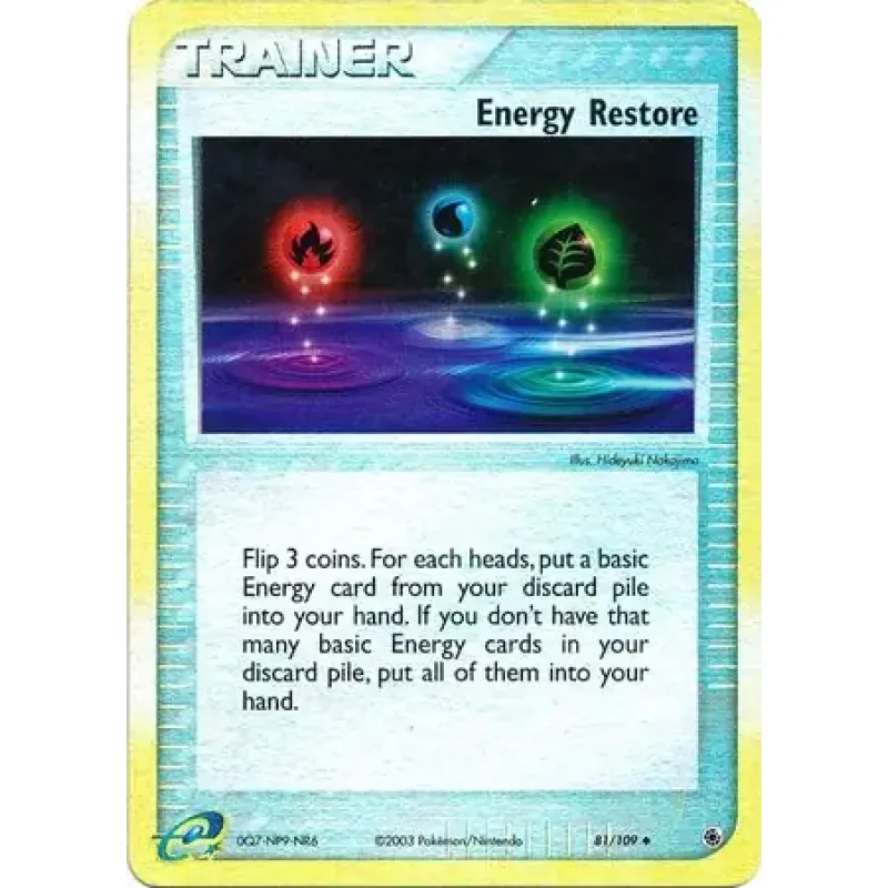 Energy Restore (RS 81) - REVERSE HOLO - GOOD