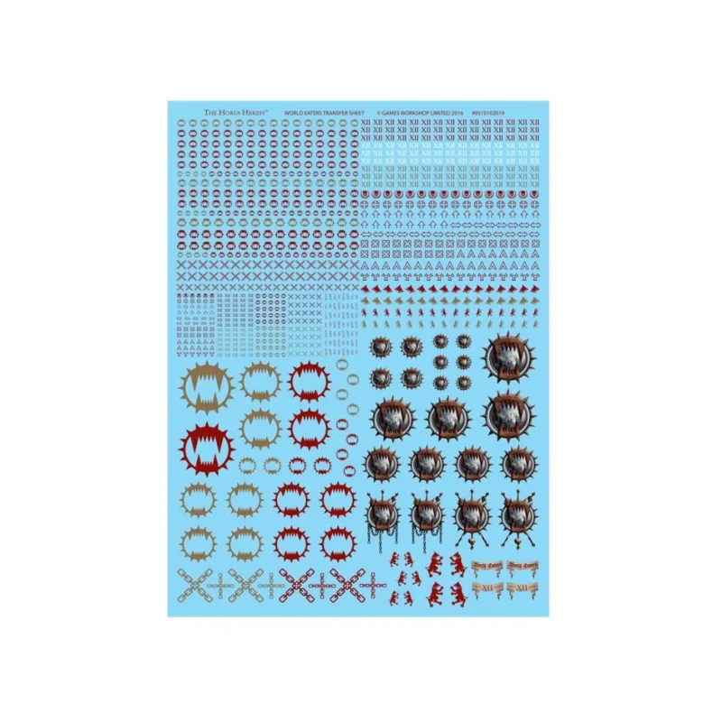 World Eaters Legion Transfer Sheet