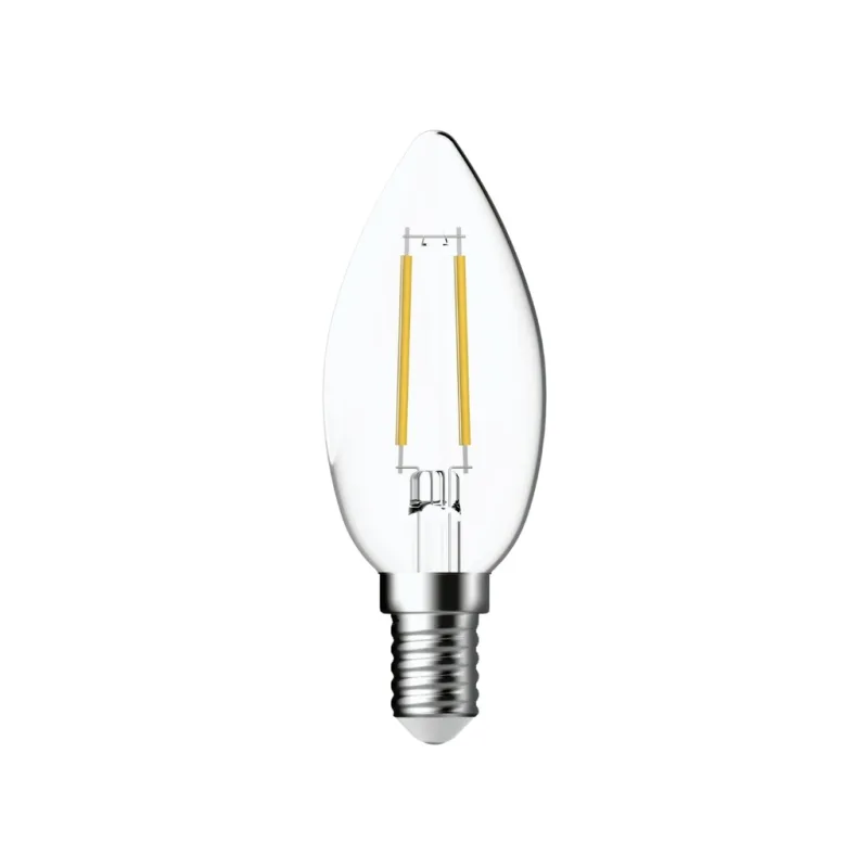 Transparentní stmívatelná LED žárovka E14 4,2W