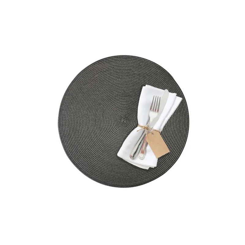 Prostírání kulaté KRUH, ø 38 cm - antracitové
