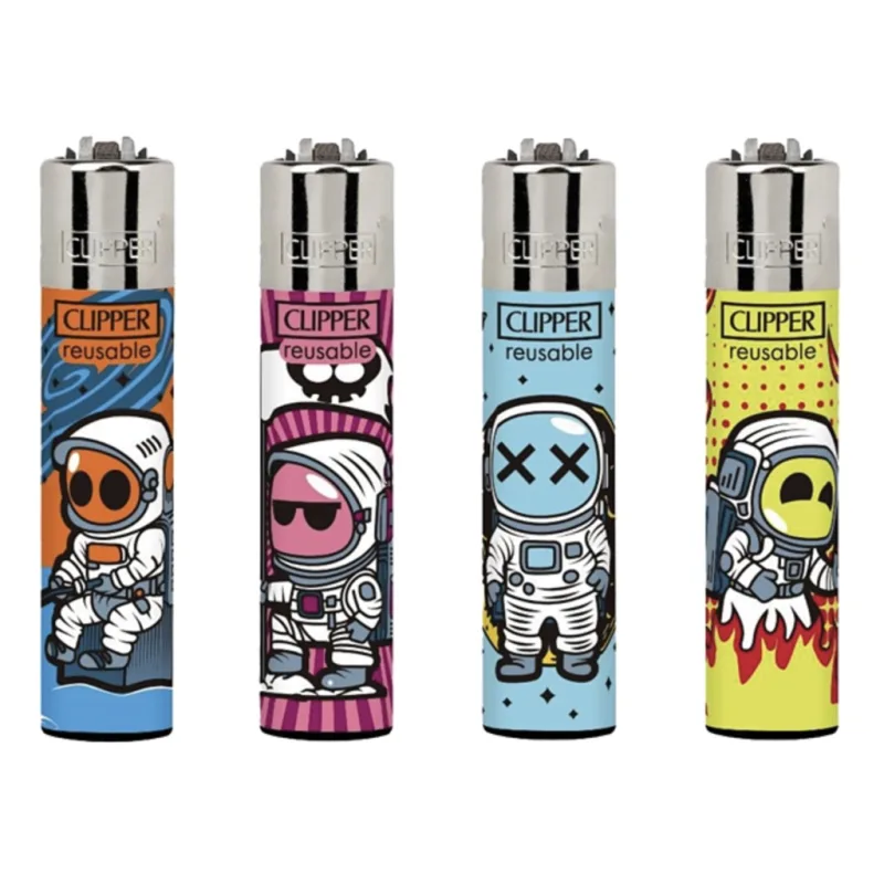 Zapalovač Clipper Funny Astronauts
