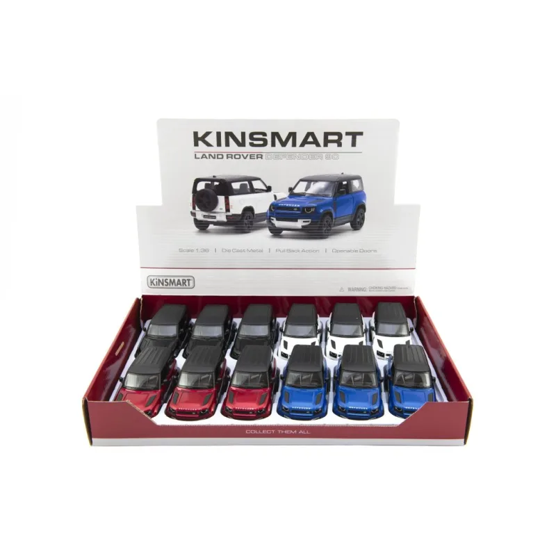 KINSMART Land Rover Defender 90 kovový model 12cm
