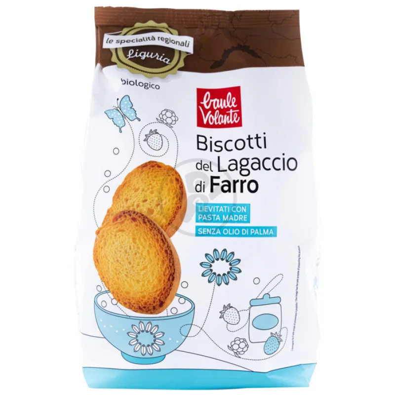 Špaldové sušenky Lagaccio BIO 300g Baule Volante